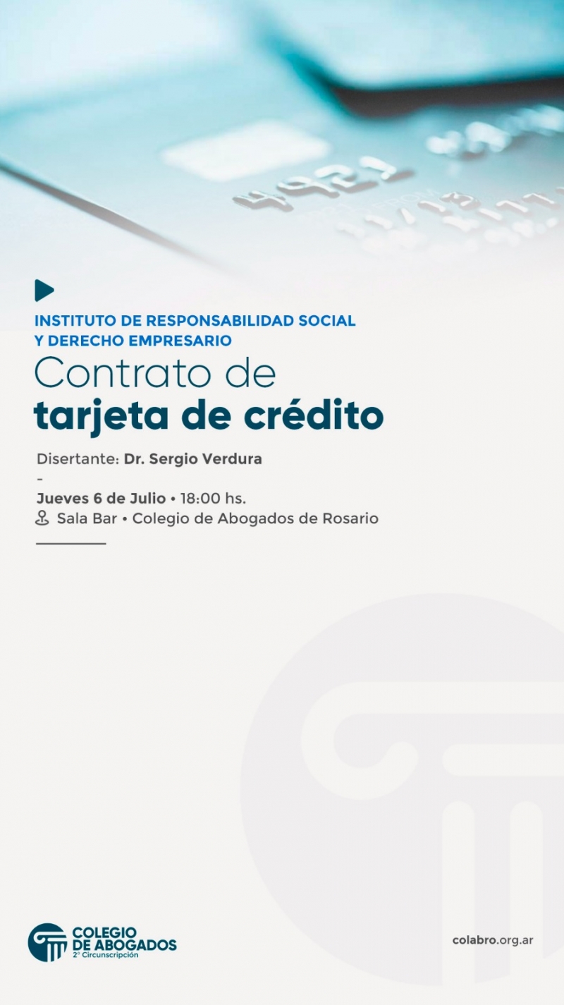 Contrato de tarjeta de crédito - 06/07/2023